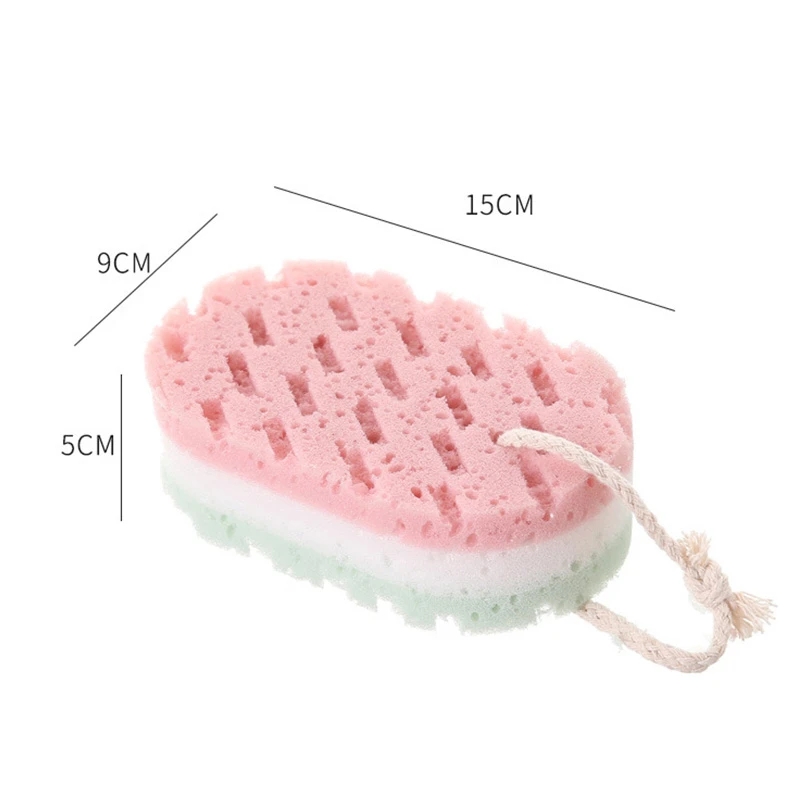 Soft Sponge Bath Ball Skin Exfoliating Shower Rub Whole Body Massage Brush Scrubber For Baby Adult Bathroom Accessories