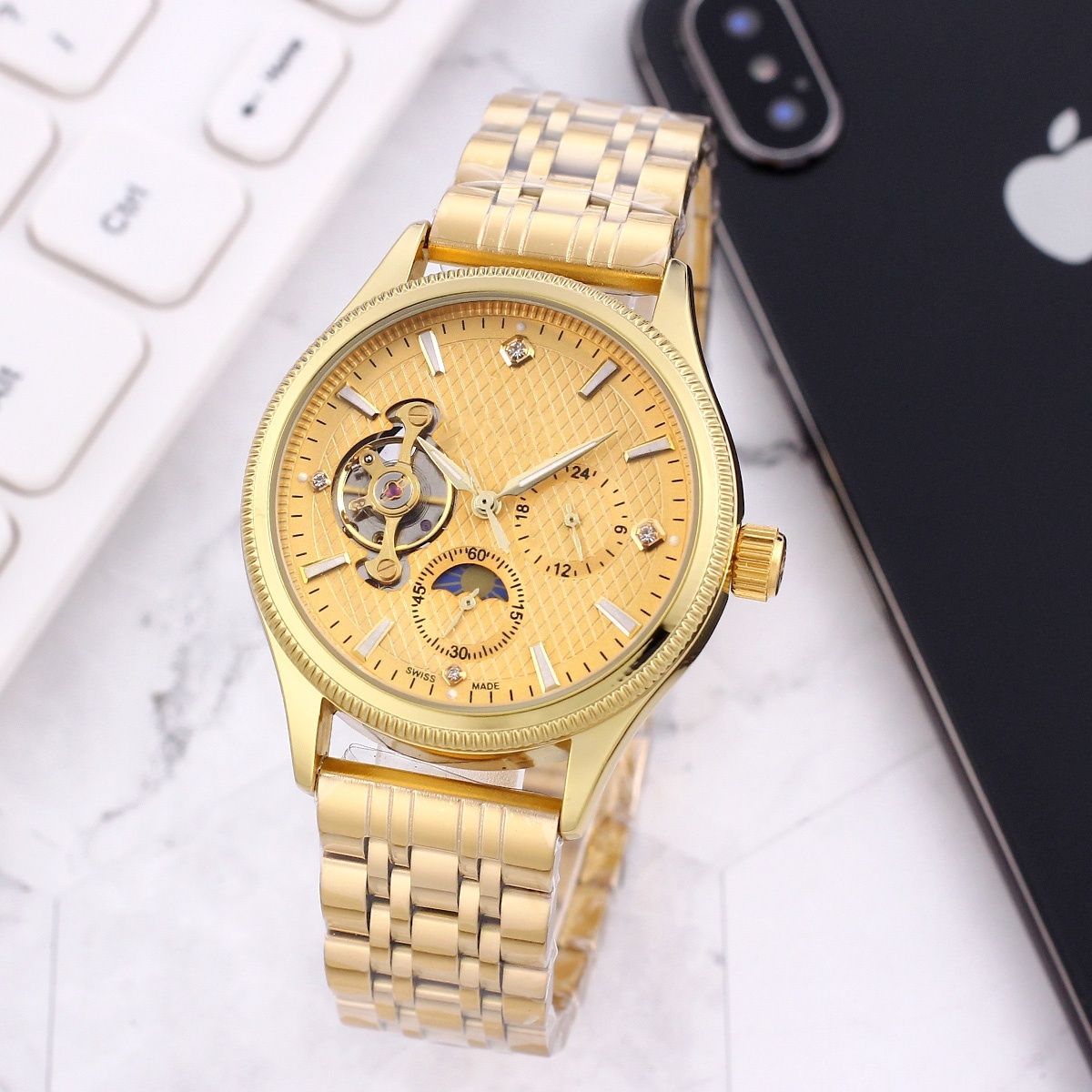 2023 women men's luxury Wristwatches digital automatic mechanical watch Tourbillon waterproof IRM QA LU men watches DJ74 b874