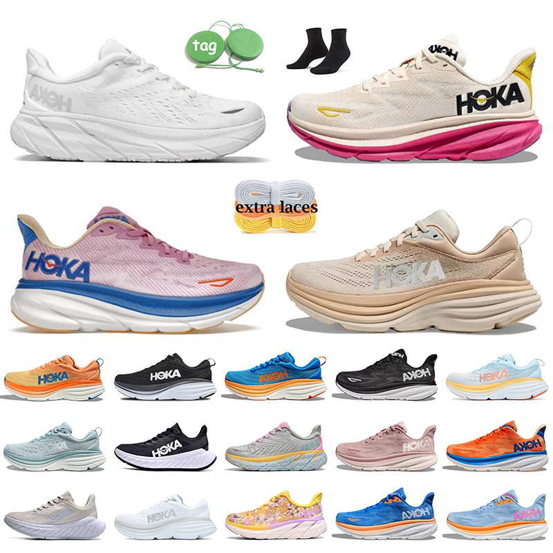 

Runners HOKA ONE Casual Shoes Bondi 8 Hokas Clifton 8 9 Triple White Carbon X2 On Cloud Floral Free People Mesh Mens Trainers Women Fashion Sports sneakers size 36-45, E37 clifton 9 peach whip 36-45