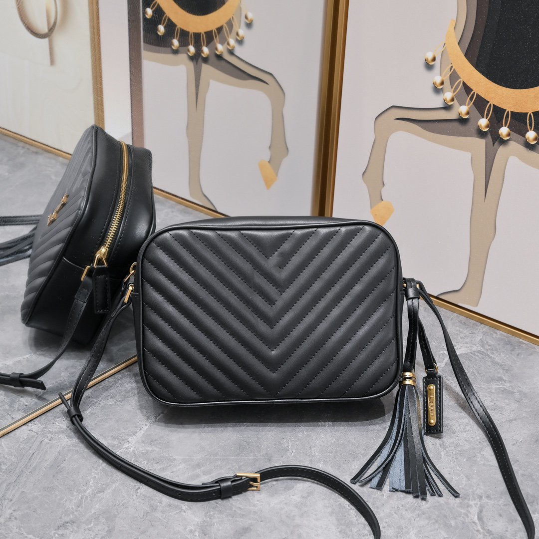 Loulou Camera Bag Luxury Handbag Designer Leather Shoulder Bags Crossbody female fashion sacoch, Black
Loulou Camera Bag Luxury Handbag Designer Leather Shoulder Bags Crossbody female fashion sacoch, Black