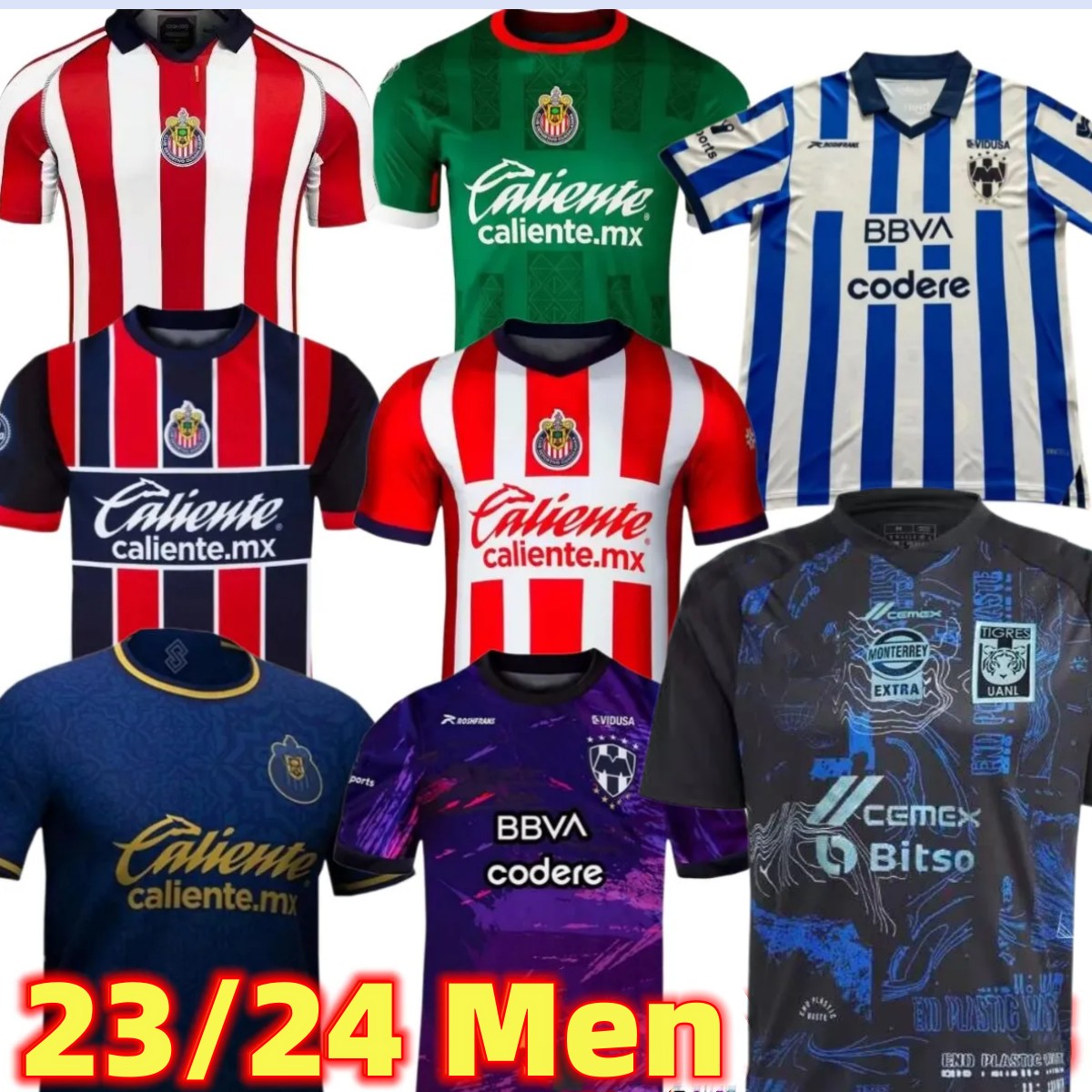 Chivas LIGA MX 2023 2024 MONTERREY soccer Jerseys Tigres UANL Earth day RAYADOS R.Funes Mori M.MEZA AKELOBA S.VEGAS 23 24 Mexican League home away 3rd Men football shirts, Adult
Chivas LIGA MX 2023 2024 MONTERREY soccer Jerseys Tigres UANL Earth day RAYADOS R.Funes Mori M.MEZA AKELOBA S.VEGAS 23 24 Mexican League home away 3rd Men football shirts, Adult