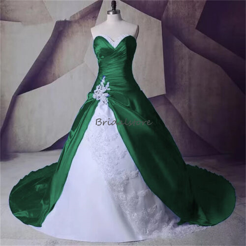 Vintage Royal Blue With White Wedding Dress 2023 Elegant A Line Gothic Lace Country Wedding Gowns Corset Pleat Garden Bridal vestidos de novia robe de