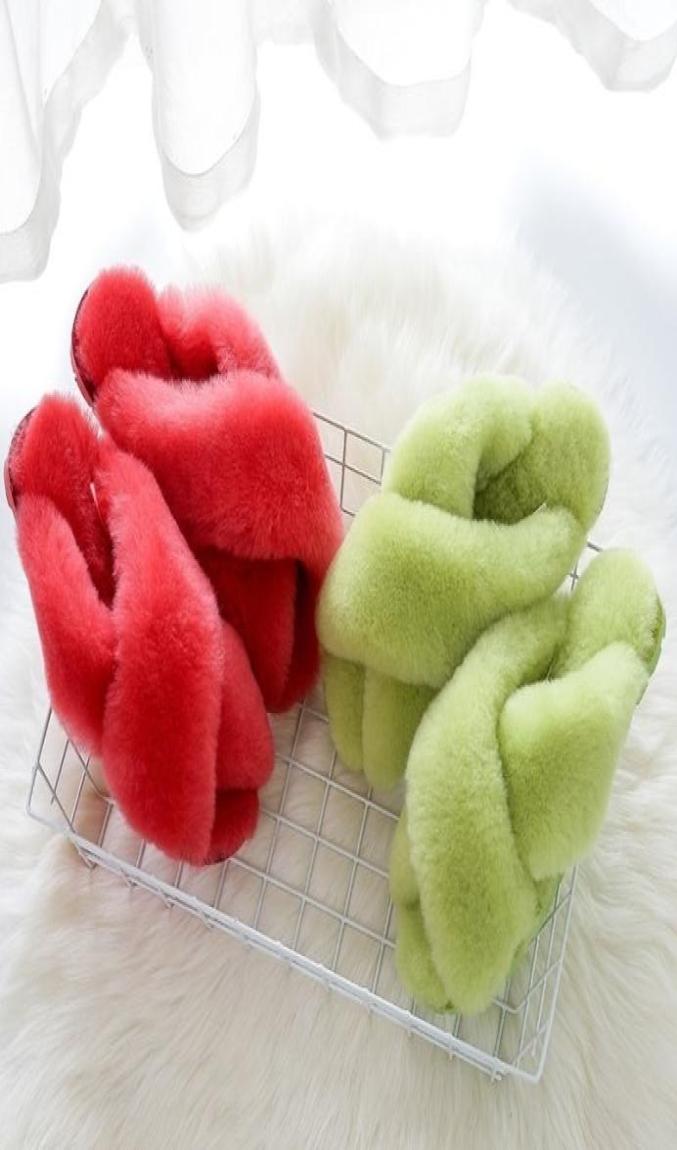 GRWG 100 Natural Sheepskin Fur Fashion Female Winter Women Warm Indoor Slippers Soft Wool Lady Home Shoes Y2004242430484, Dark green
GRWG 100 Natural Sheepskin Fur Fashion Female Winter Women Warm Indoor Slippers Soft Wool Lady Home Shoes Y2004242430484, Dark green