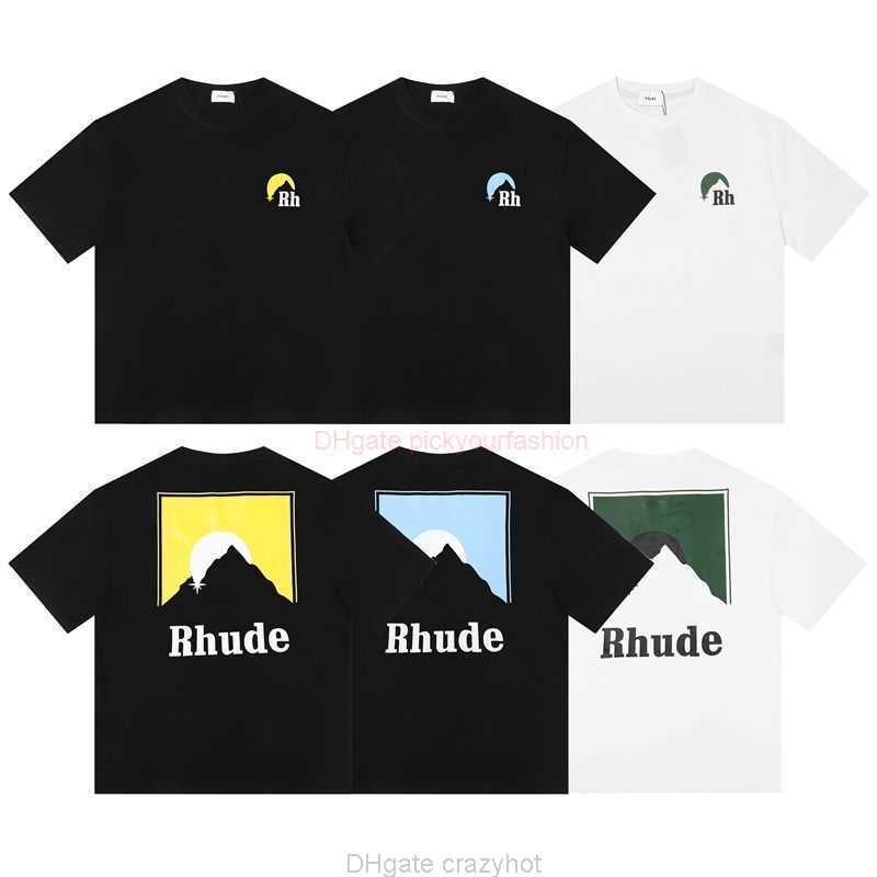 Designer Fashion Clothing Tees Tshirt High Version Rhude Niche Trendy Brand American Style Mountain Sunset Letter Print Loose Lazy Style Men Women Short Sleeved Tsh, Black-yellow
Designer Fashion Clothing Tees Tshirt High Version Rhude Niche Trendy Brand American Style Mountain Sunset Letter Print Loose Lazy Style Men Women Short Sleeved Tsh, Black-yellow