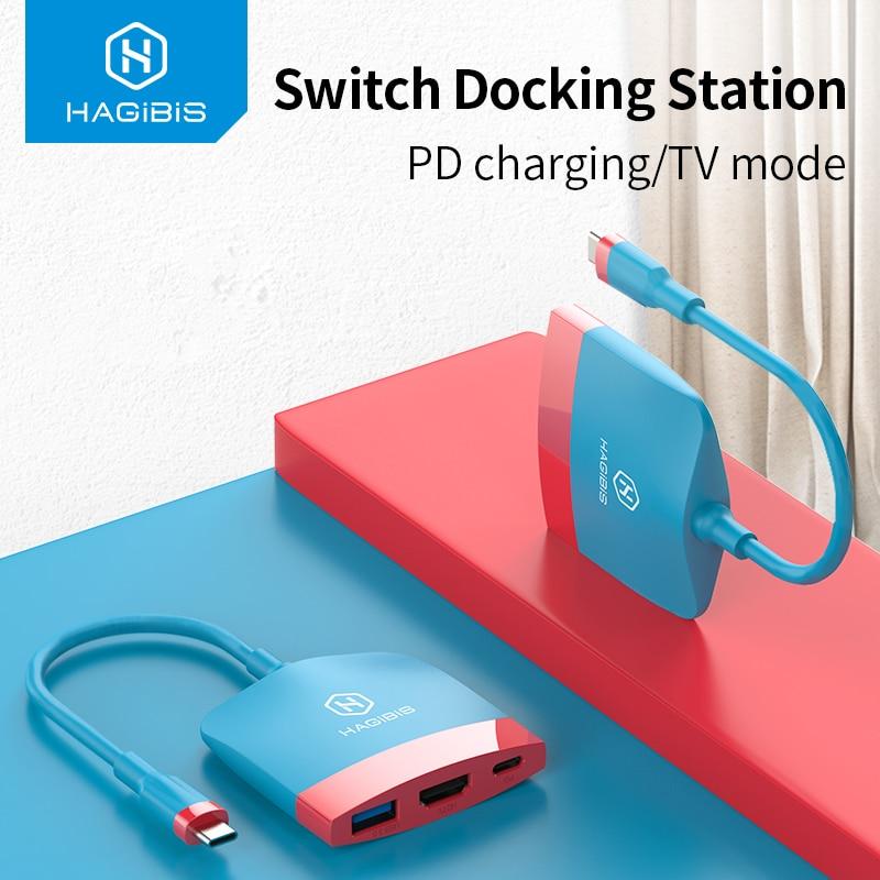 Stations Hagibis Switch Dock TV Dock SWC01 Portable Docking Station USB C to 4K HDMI USB 3.0 Hub for Nintendo Laptops PC iPad
Stations Hagibis Switch Dock TV Dock SWC01 Portable Docking Station USB C to 4K HDMI USB 3.0 Hub for Nintendo Laptops PC iPad