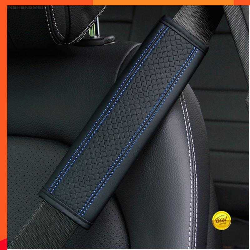 New Car accessories seat belt PU Leather Safety Belt Shoulder Cover Breathable Protection Seat Belt Padding Pad Auto Interior Access