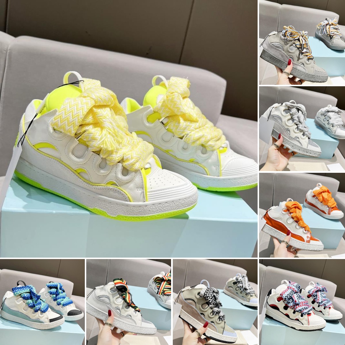 Designer Shoes Leather Curb Sneaker Men Women Casual Shoes Top-Quality Calfskin Rubber Nappa Shoe Size 35-45, Colour 30
Designer Shoes Leather Curb Sneaker Men Women Casual Shoes Top-Quality Calfskin Rubber Nappa Shoe Size 35-45, Colour 30