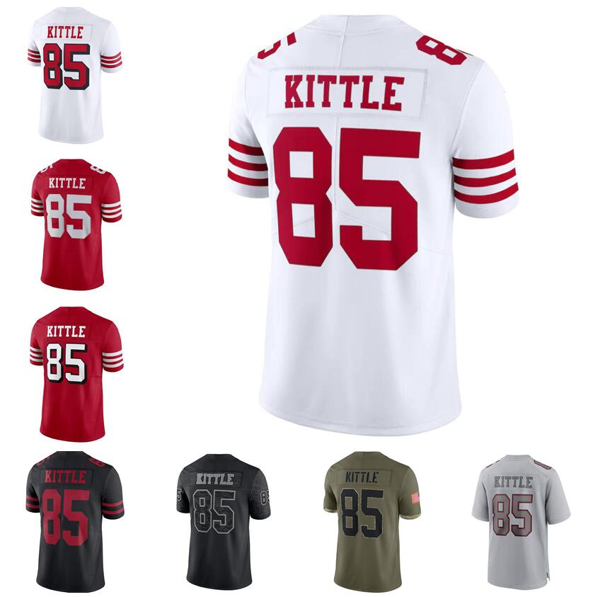 Stitched football Jerseys 85 George Kittle Men Women Youth -3XL red black white jersey
Stitched football Jerseys 85 George Kittle Men Women Youth -3XL red black white jersey