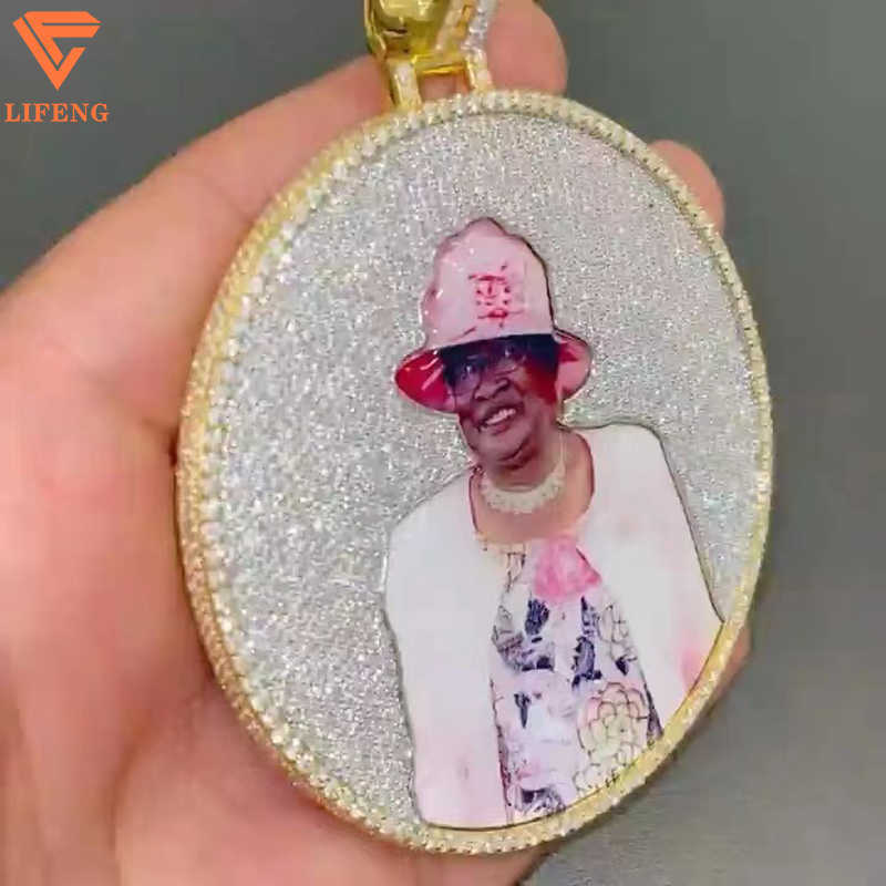 Custom Hip Hop Mens Jewelry Vvs Moissanite Iced Out Jesus Sterg Sier Gold Rapper Pendant Necklace