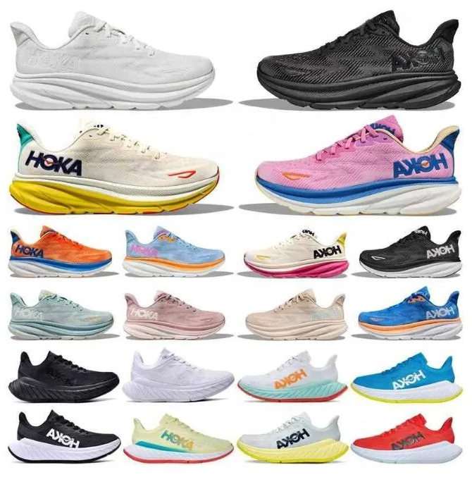 

2023 NEW Clifton 9 Hoka One Bondi 8 Athletic Shoe Running Shoes Sneakers Shock Absorbing Road Fashion Mens Womens Top Designer Women Men Size 36-45