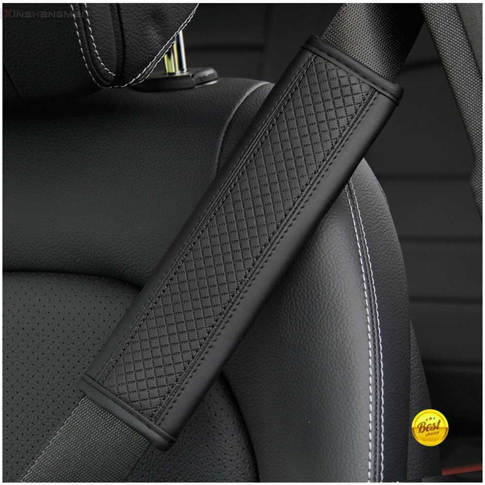 New Car accessories seat belt PU Leather Safety Belt Shoulder Cover Breathable Protection Seat Belt Padding Pad Auto Interior Access