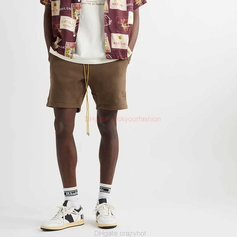 Designer Short Fashion Casual Clothing Beach shorts Rhude Letter Slogan Embroidered Drawstring Shorts Mens Womens Trendy High Street Loose Casual Beach Capris Jog, Black
Designer Short Fashion Casual Clothing Beach shorts Rhude Letter Slogan Embroidered Drawstring Shorts Mens Womens Trendy High Street Loose Casual Beach Capris Jog, Black