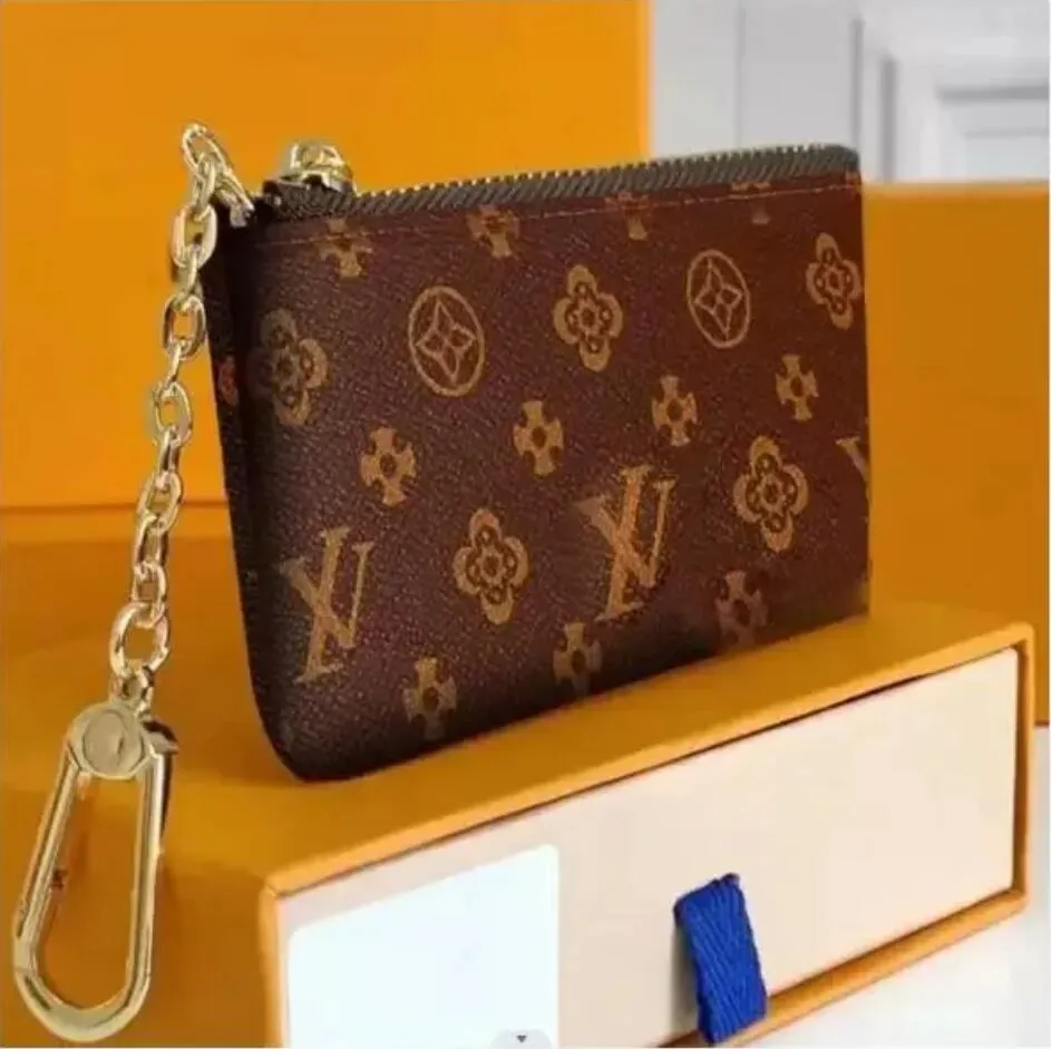 KEY POUCH Fashion Womens Bag Mens Ring Credit Card Holder Coin Purse Mini Wallets Luxury Designers Bag Leather Handbags louise vutton viuton