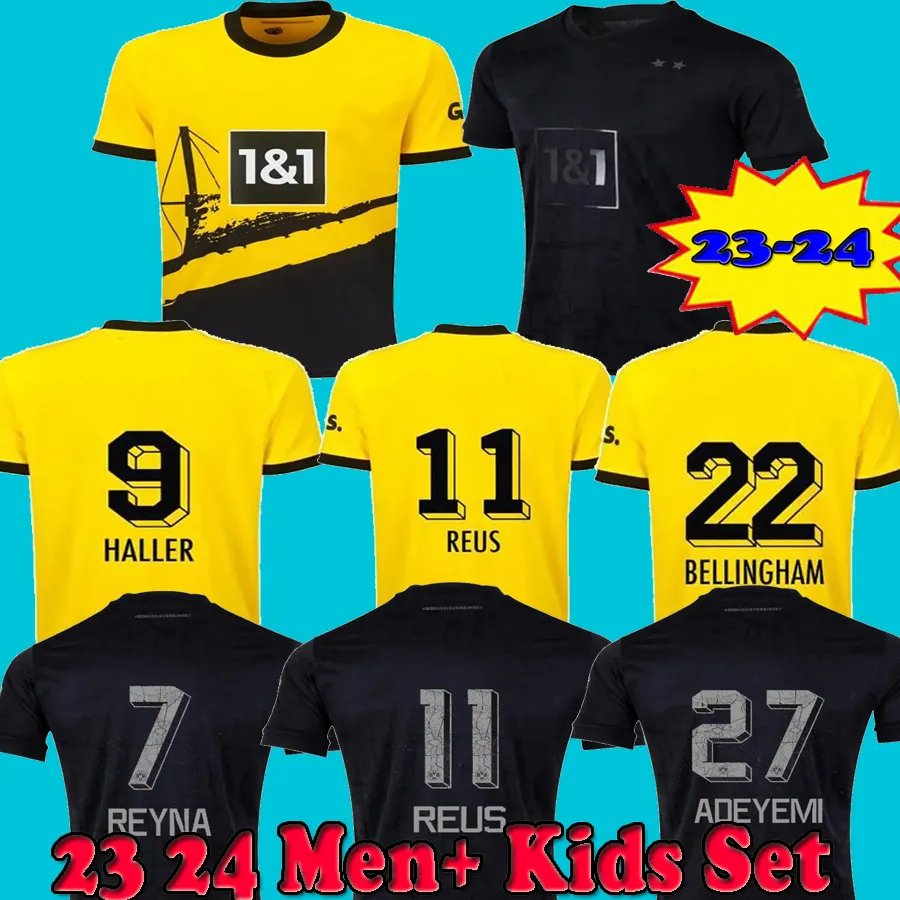 22/23/24 REUS REYNA Soccer Jerseys 2023 Home DORTMUND SCHULZ BRANDT BELLINGHAM SANCHO HALLER shirt HAZARD WITSEL MALEN KIDS KIT football uniforms 666, Yellow
22/23/24 REUS REYNA Soccer Jerseys 2023 Home DORTMUND SCHULZ BRANDT BELLINGHAM SANCHO HALLER shirt HAZARD WITSEL MALEN KIDS KIT football uniforms 666, Yellow