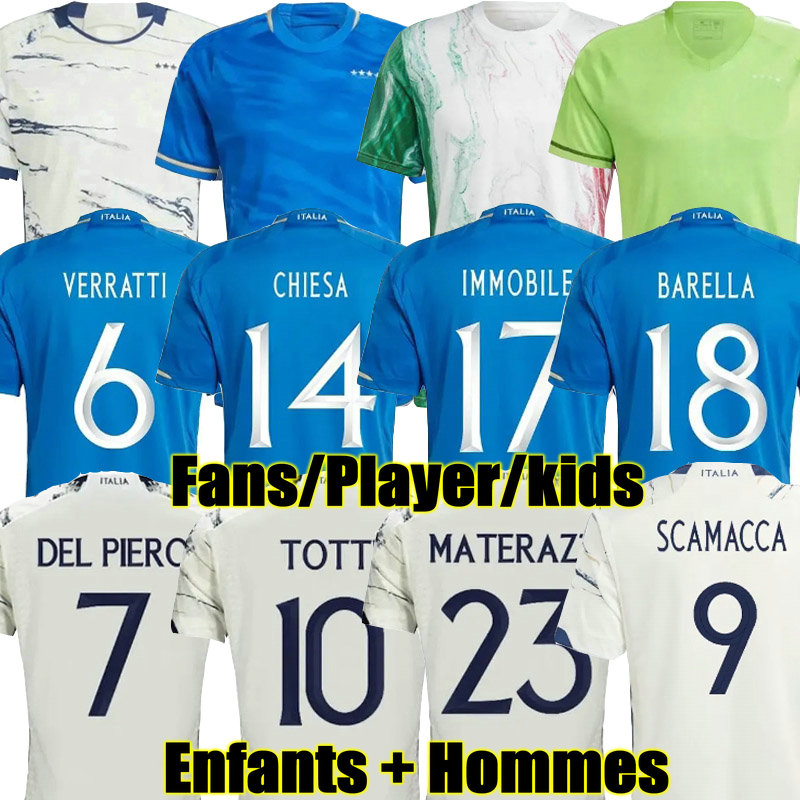 23/24 Italia CHIESA Soccer Jerseys 2023 home Italys VERRATTI RASPADORI BARELLA DONNARUMMA Shirt TOTTI LORENZO POLITANO ZANIOLO MIRETTI Away Football uniform, 23 24 home kids
23/24 Italia CHIESA Soccer Jerseys 2023 home Italys VERRATTI RASPADORI BARELLA DONNARUMMA Shirt TOTTI LORENZO POLITANO ZANIOLO MIRETTI Away Football uniform, 23 24 home kids