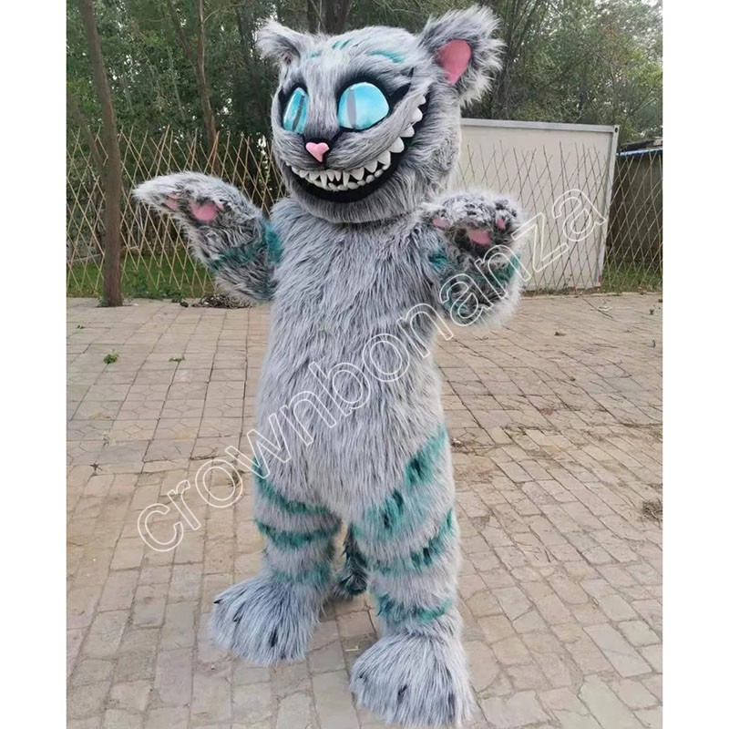 Cheshire cat Mascot Costumes Cartoon Carnival Unisex Adults Outfit Birthday Party Halloween Christmas Outdoor Outfit Suit