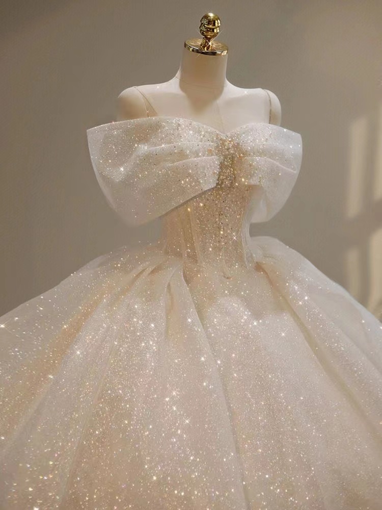 Dubai Arabic Plus Size Dress Ball Wedding Sexy Sweetheart Backless Sweep Train Bridal Gowns Bg Beading Sequins Wed Dresses Shiny Gown 403