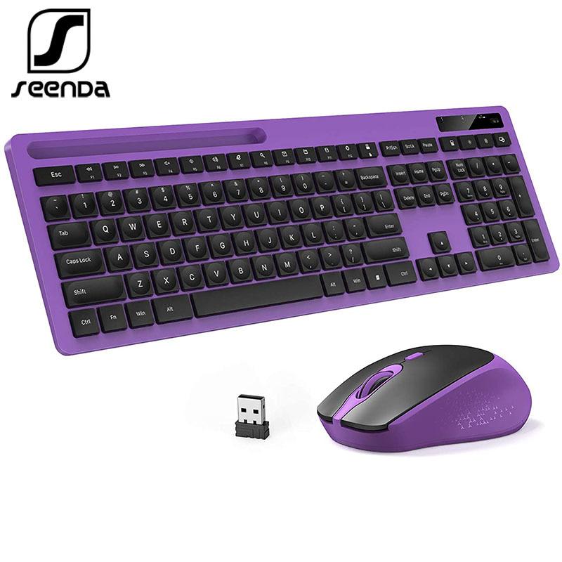 Combos Seenda Wireless Keyboard and Mouse Combo 2.4G USB Silent Keyboard and Mouse FullSize Ultra Slim Keyboard Set for Laptop
Combos Seenda Wireless Keyboard and Mouse Combo 2.4G USB Silent Keyboard and Mouse FullSize Ultra Slim Keyboard Set for Laptop