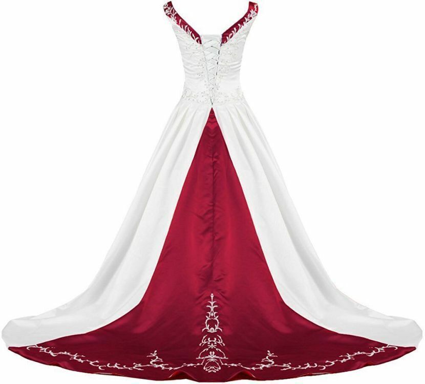 Gothic Navy With White Wedding Dress 2023 Elegant Embroidery Beaded Satin Boho Rustic Country Bride Dress Celtic Hippie Bridal vestidos de novia Gothi