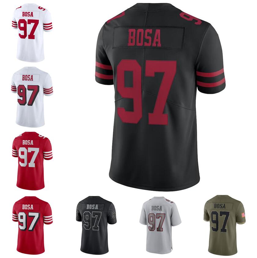Stitched football Jerseys 97 Nick Bosa Men Women Youth S-3XL red black white jersey
Stitched football Jerseys 97 Nick Bosa Men Women Youth S-3XL red black white jersey