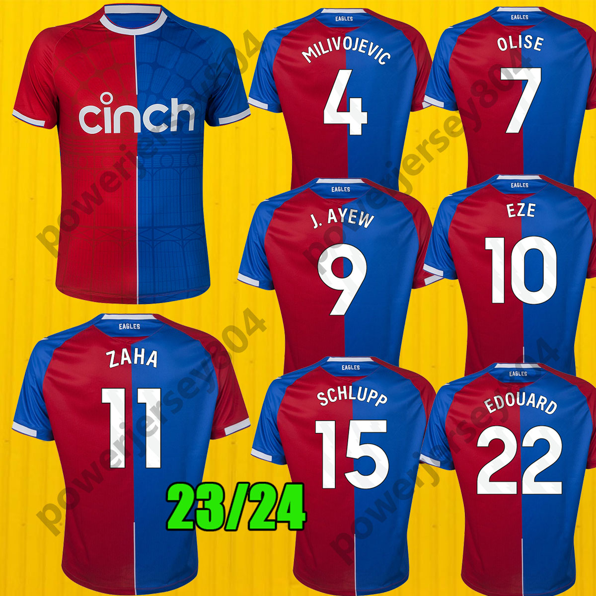22 23 EAGLES soccer jerseys CPFC kits 2023 2024 EDOUARD ZAHA MILIVOJEVIC MATETA J. AYEW SAKHO TOWNSEND MEYER SCHLUPP PALACE Men kids football shirt Crystal, 23 24 home
22 23 EAGLES soccer jerseys CPFC kits 2023 2024 EDOUARD ZAHA MILIVOJEVIC MATETA J. AYEW SAKHO TOWNSEND MEYER SCHLUPP PALACE Men kids football shirt Crystal, 23 24 home