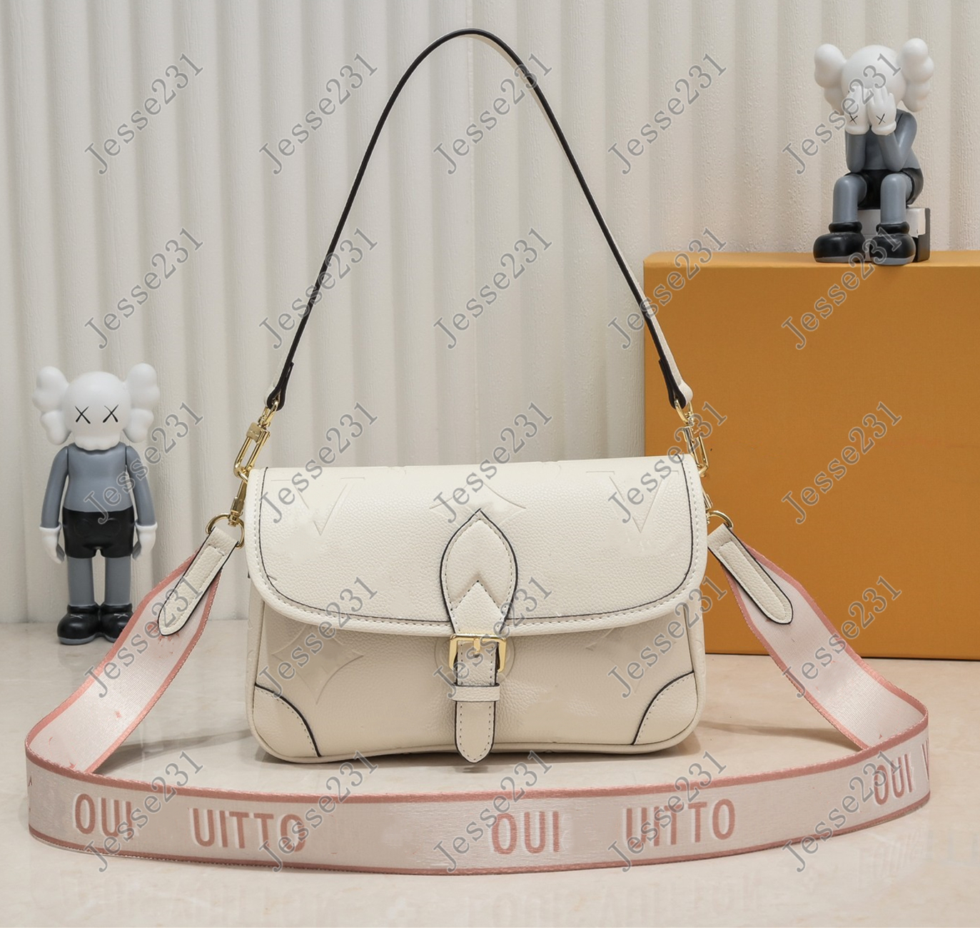 7A Designer bag Womens Diane Satchel Bag Genuine Leather tote Bag crossbody bag Shoulder Bags Embossing wallets Purse Messenger Handbags With Original Box M46386