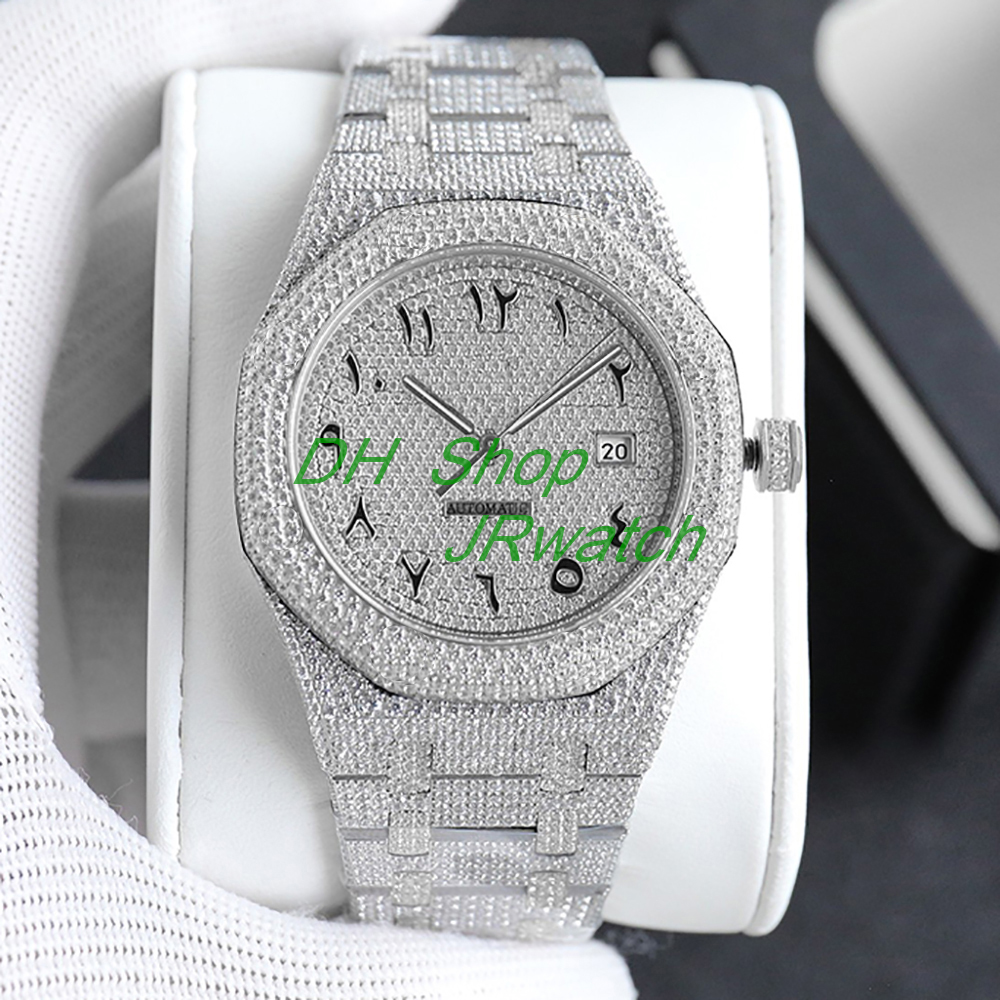 Top Custom Men s Watch Luxury Swarovski Diamond Full Star Sports Watch With ETA3120 Automatic Mechanical Watch Luxury Display Collection Typ