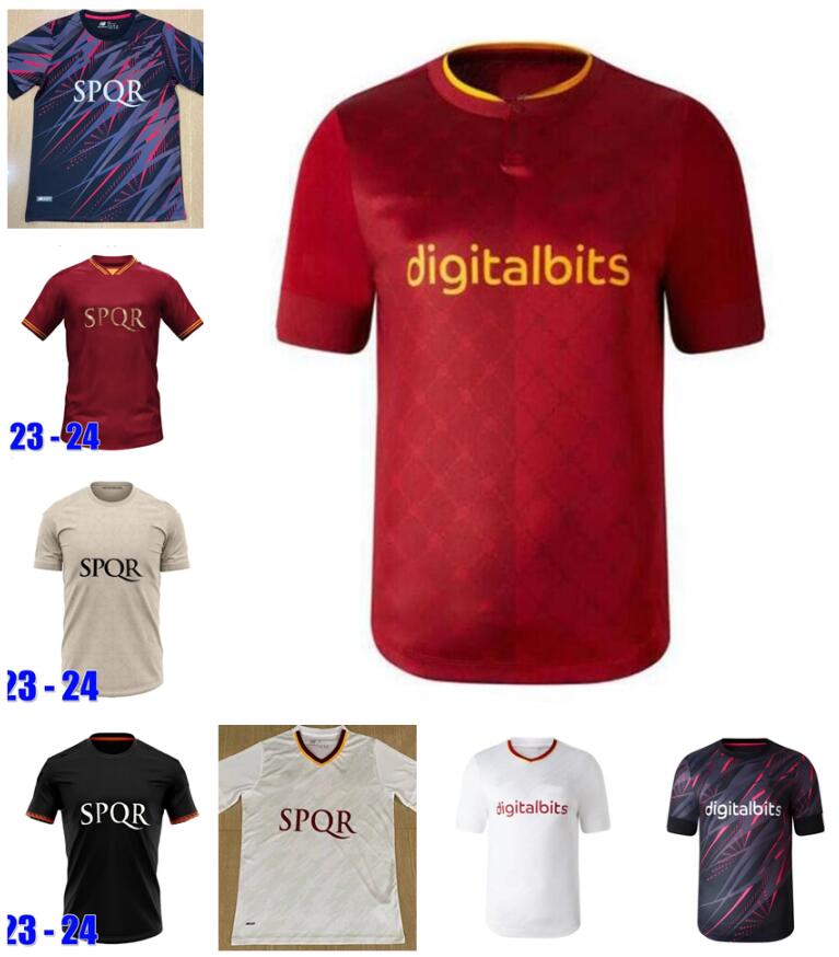 23 24 new season DYBALA romas Soccer jerseys maglia Pellegrini belotti CELIK Abraham 2023 2024 Football shirts MANCINI KUMBULLA men kids kit EL SHAARAWY Uniform
23 24 new season DYBALA romas Soccer jerseys maglia Pellegrini belotti CELIK Abraham 2023 2024 Football shirts MANCINI KUMBULLA men kids kit EL SHAARAWY Uniform
