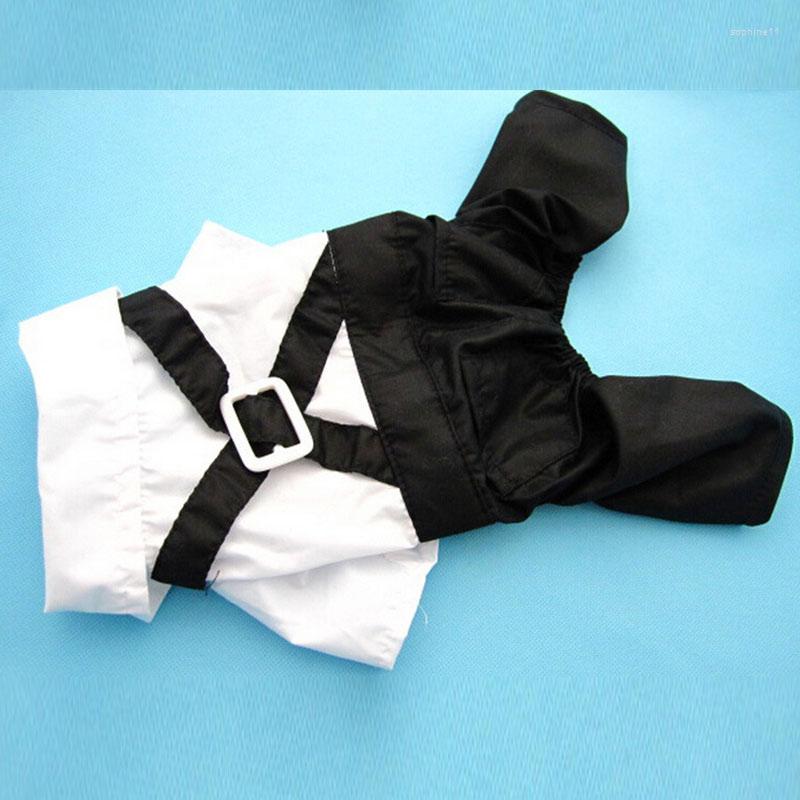 Pet Apparel Dog Apparel Gentleman Clothes Wedding Suit Shirt For Small Dogs Bowtie Tuxedo Pet Outfit Halloween Christmas Costume Puppy Cats