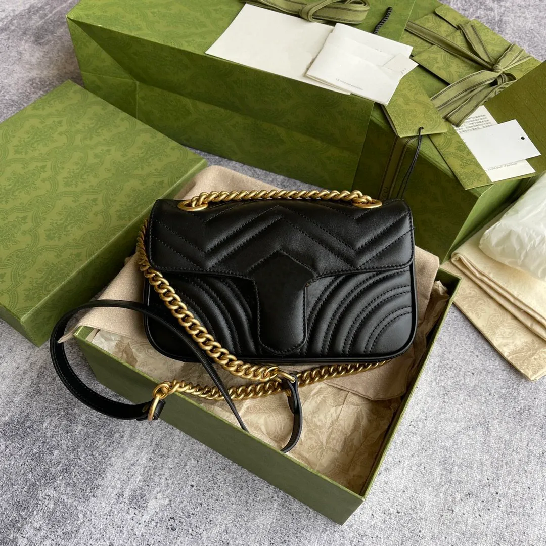 Fashion Marmont Shoulder Bag for Women High Capacity Genuine Leather Metal Buckle Logo Stripe Classic Flip Bag Quilted Chain Designer Luxury tote bag black colors, Gold
Fashion Marmont Shoulder Bag for Women High Capacity Genuine Leather Metal Buckle Logo Stripe Classic Flip Bag Quilted Chain Designer Luxury tote bag black colors, Gold