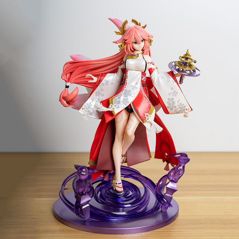 Funny Toys Genshin Impact Yae Miko GK PVC Action Figure Anime Figure Model Toys Collection Doll Gift