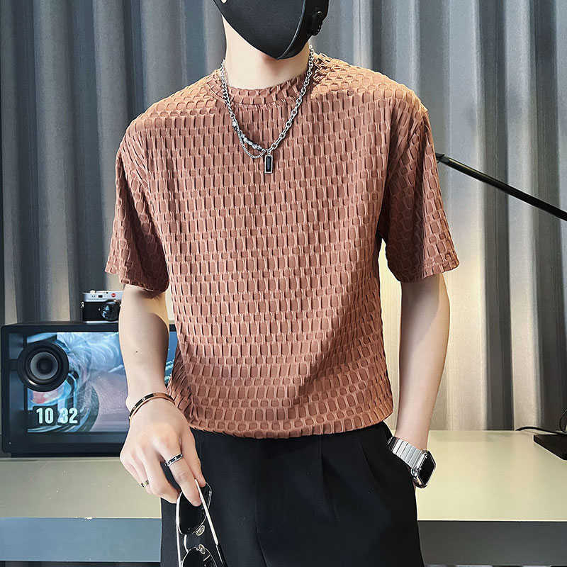 Trendy Brand Short Sleeved Men's High-end Summer Thin Round Neck T-shirt with High-end Design, Half Sleeved Coffee Color Fashion T-shirt 3ZJUA, White (m embroidery)
Trendy Brand Short Sleeved Men's High-end Summer Thin Round Neck T-shirt with High-end Design, Half Sleeved Coffee Color Fashion T-shirt 3ZJUA, White (m embroidery)