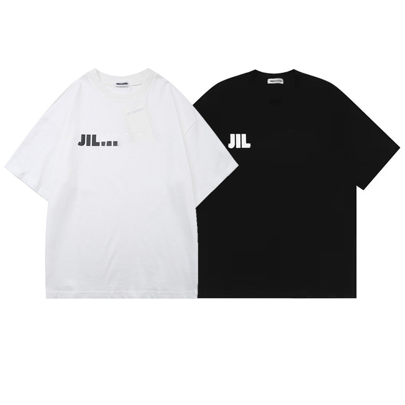 JIL Minimalist style t shirt mens designer fashion Tees loose SANDER lettering cotton short sleeved casual shirts for men and women Black white, Whit
JIL Minimalist style t shirt mens designer fashion Tees loose SANDER lettering cotton short sleeved casual shirts for men and women Black white, Whit