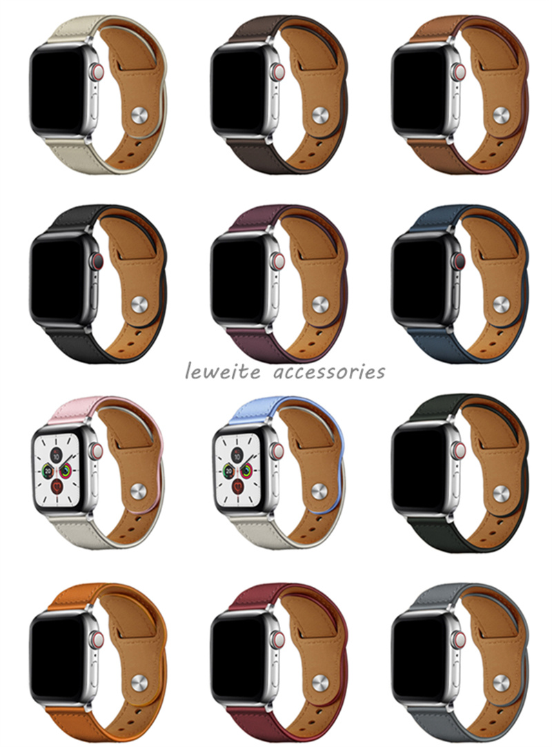 Fashion Genuine Leather Watch Bands For Apple Watch Strap 38mm 40mm 41mm 42MM 44mm 45MM 49mm iWatch 1 2 3 4 5 SE 6 7 8 Series Band Designer Wristband
Fashion Genuine Leather Watch Bands For Apple Watch Strap 38mm 40mm 41mm 42MM 44mm 45MM 49mm iWatch 1 2 3 4 5 SE 6 7 8 Series Band Designer Wristband
