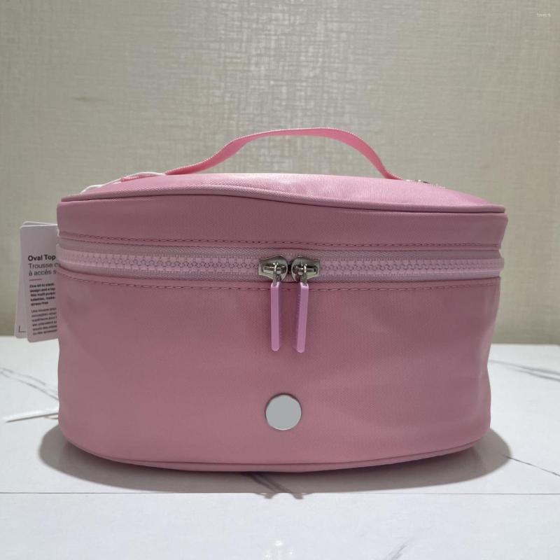 Outdoor Bags Fashion Oval Top-Access Kit High Quality Women Cosmetic Bag Casual Style Waterproof Makeup Travel Portable Gym