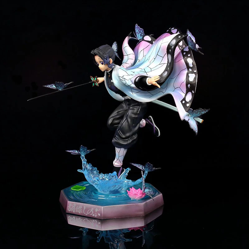 Funny Toys Anime Demon Slayer Kimetsu no Yaiba Shinobu Kocho PVC Action Figure Japanese Anime Figure GK Statue Model Toys Collec