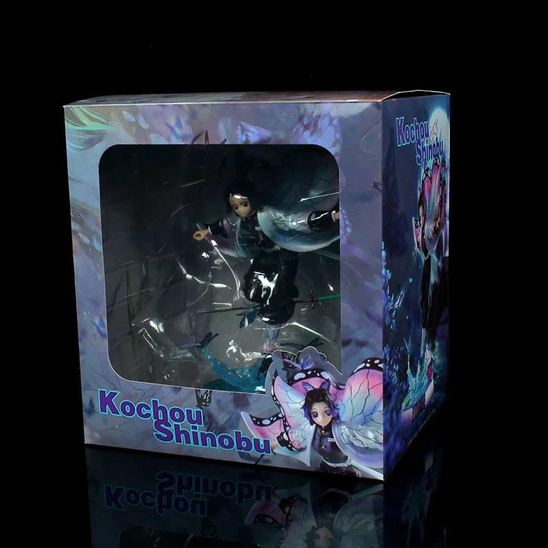 Funny Toys Anime Demon Slayer Kimetsu no Yaiba Shinobu Kocho PVC Action Figure Japanese Anime Figure GK Statue Model Toys Collec