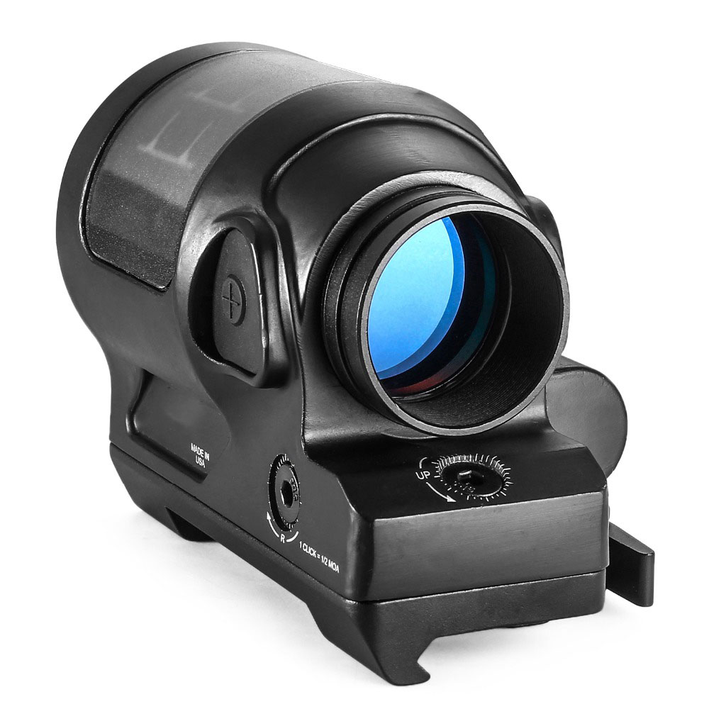SRS Red Dot Sight 1x38 Solar Power Sealed Red Dot Reflex Sight w/ Quick Release Mount 38mm Wide Field of View Hunting Tactical