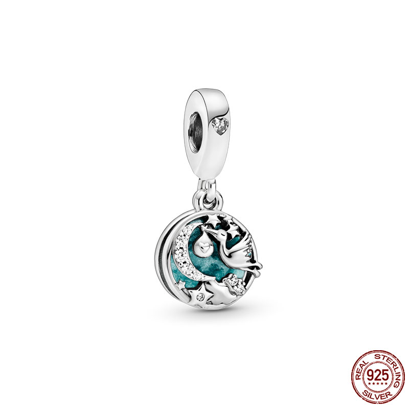 2024 New 925 Sterling Silver Pendant Mouse Monster Castle Lion Series Charm Bead Fit S925 Snake Bracelet Necklace Women Jewelry