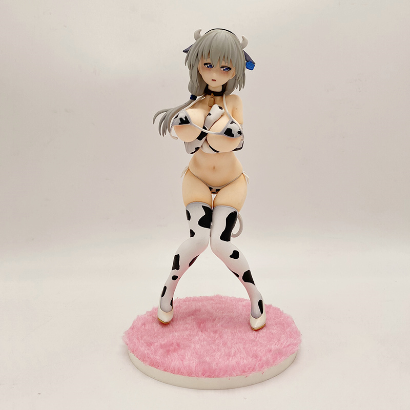 Funny Toys WAVE Uzaki chan Wants to Hang Out! Uzaki Tsuki Cow Pattern Bikini DreamTech PVC Action Figure Anime Figure Model Toys