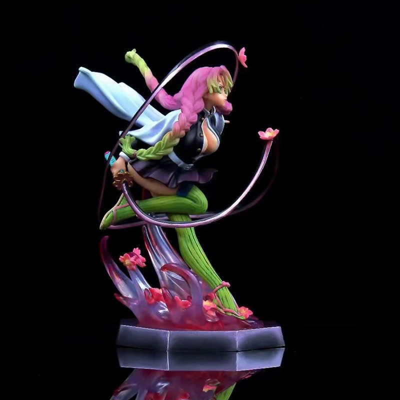 Funny Toys Anime GK Demon Slayer Kimetsu no Yaiba Mitsuri Kanroji PVC Action Figure Japanese Anime Figure Statue Model Toys Doll