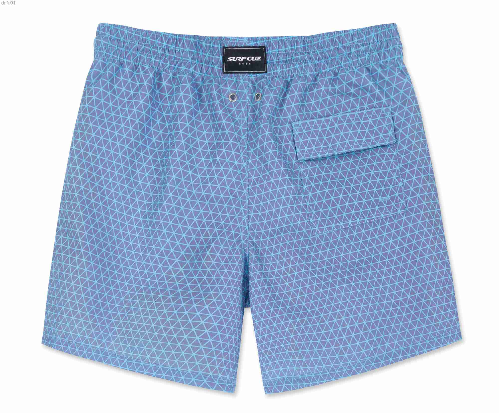 Men's Shorts SURFCUZ Color-Changing Swim Trunks Summer Magical Beach Swimwear Temperature-Sensitive Quick Dry Color Change Mens Swim Shorts L2305