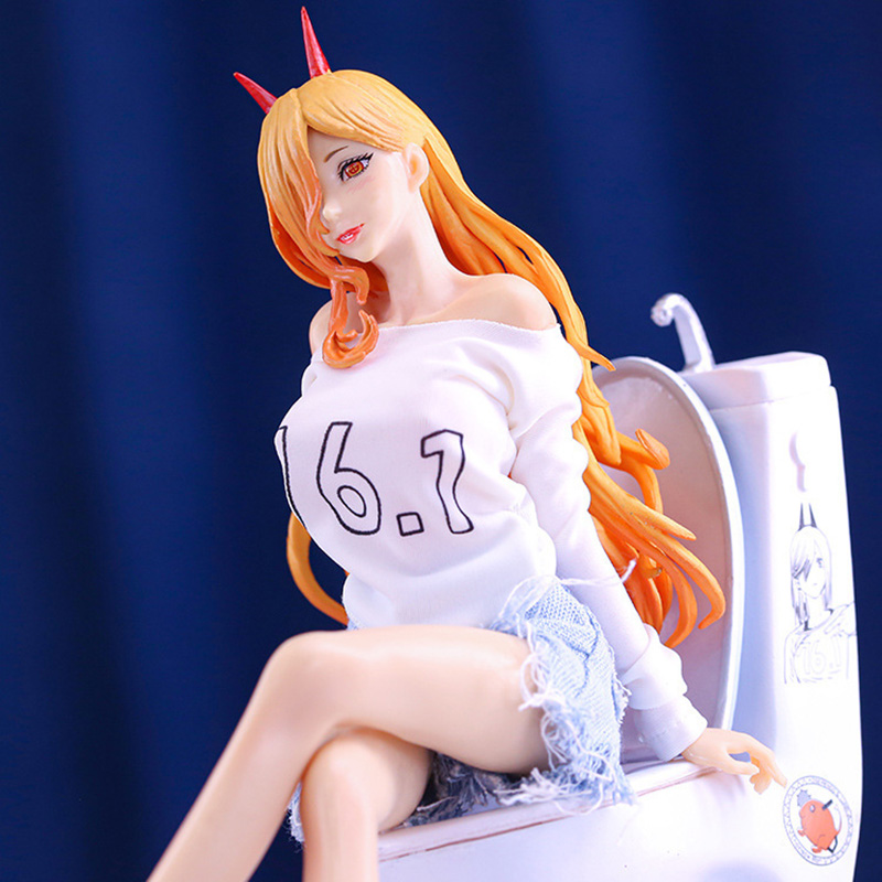 Funny Toys Anime Chainsaw Man Power PVC Action Figure Anime Sexy Figure Model Toys Collection Doll Gift