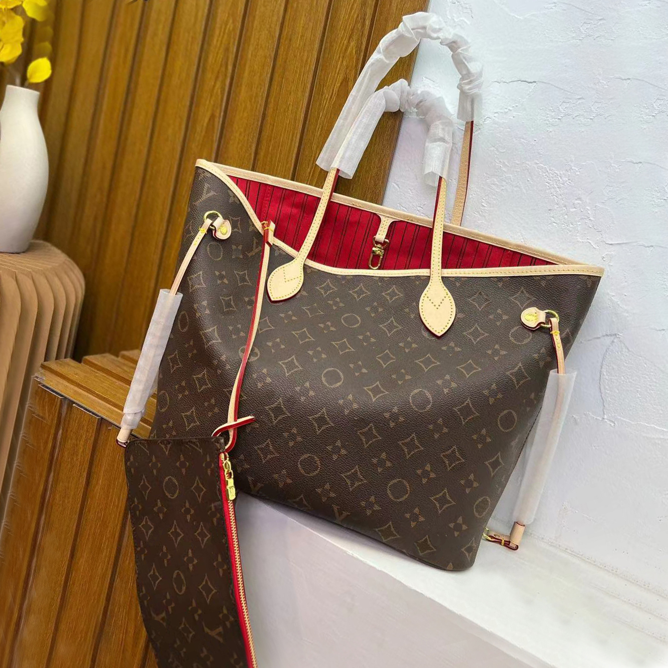 Tote bag Designer bags wallet Fashion Totes Leather messenger shoulder handbag Women Bags High Capacity Composite Shopping bagss old flower Brown lattice MM, #6 brown grid+pink lining
Tote bag Designer bags wallet Fashion Totes Leather messenger shoulder handbag Women Bags High Capacity Composite Shopping bagss old flower Brown lattice MM, #6 brown grid+pink lining