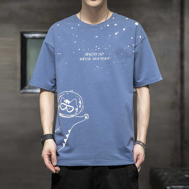 Printed Men's T-shirt Short Sleeved Casual Summer New Cool Feeling Trend Half Sleeved Clothing Trendy Brand Bottom Shirt for Men 3IE29, Hh-3779 white
Printed Men's T-shirt Short Sleeved Casual Summer New Cool Feeling Trend Half Sleeved Clothing Trendy Brand Bottom Shirt for Men 3IE29, Hh-3779 white