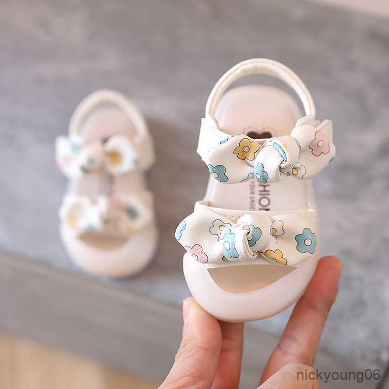 Sandals Girls Sandals Baby Baotou Toddler Shoes Girls Princess Shoes Soft Sole Girls Baby Shoes R230529
