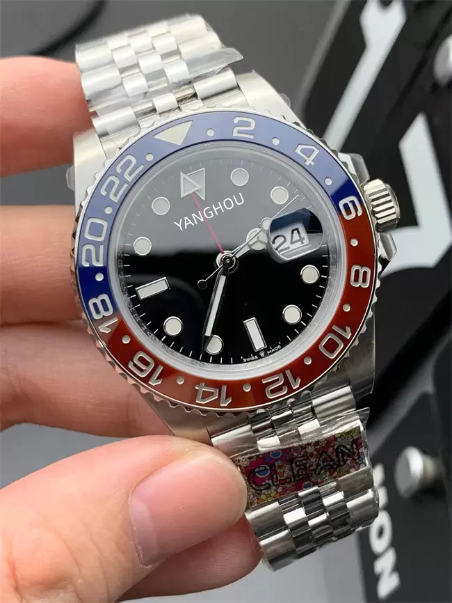 7 Style Watches Men Watch Automatic Cal.3186 Clean Factory Men's 904L Steel Jubilee Bracelet Eta 3285 Movement Date Red Blue Ceramic Bezel 28800 vph/Hz Wristwatches, Multi-color
7 Style Watches Men Watch Automatic Cal.3186 Clean Factory Men's 904L Steel Jubilee Bracelet Eta 3285 Movement Date Red Blue Ceramic Bezel 28800 vph/Hz Wristwatches, Multi-color