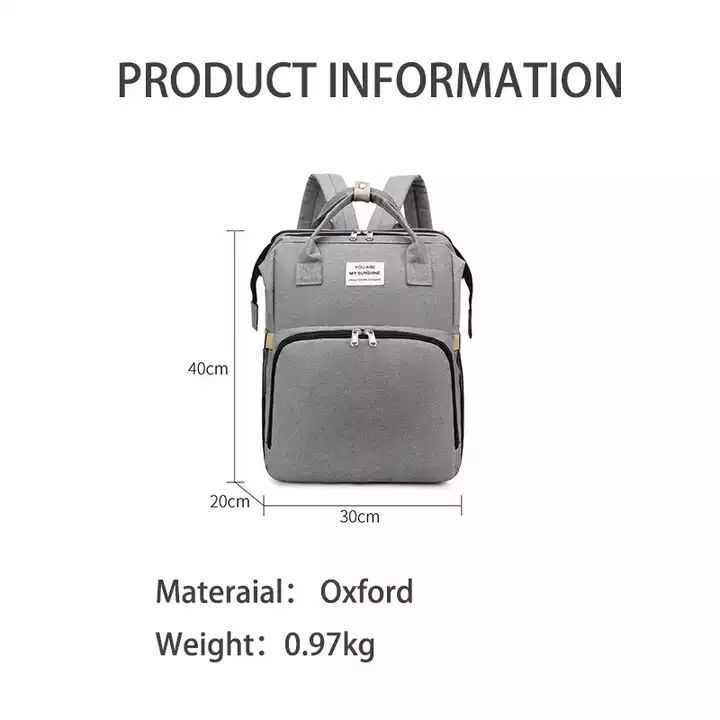 2023 Diaper Bag Mummy Baby Backpack With Folding Changing Station Portable Waterproof High Capacity Outdoor Travel Nappy Changing Backpacks
