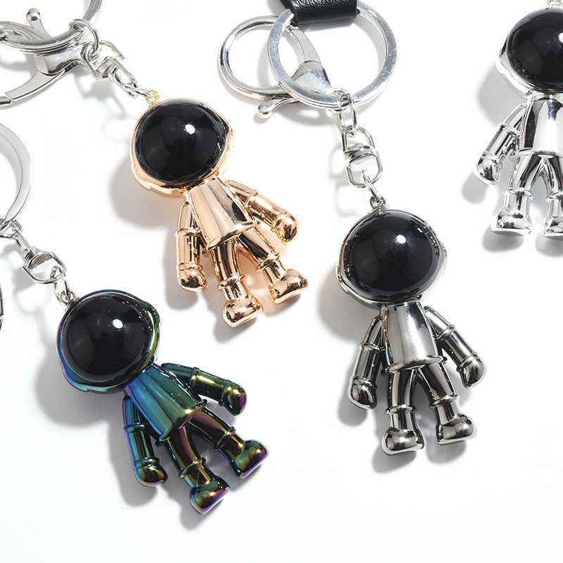 Key Rings UFO spacecraft rocket astronaut space acrylic keychain lanyard keyring handbag pendant Llaveros G230526