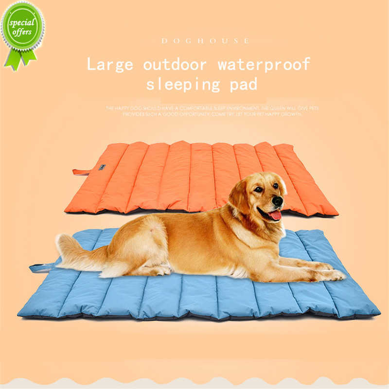 New Big Folded Outdoor Waterproof Sleeping Pad Medium Dog Bed Mat Household Cooling Pets Pad Beds For Large Dogs Easy to Carry